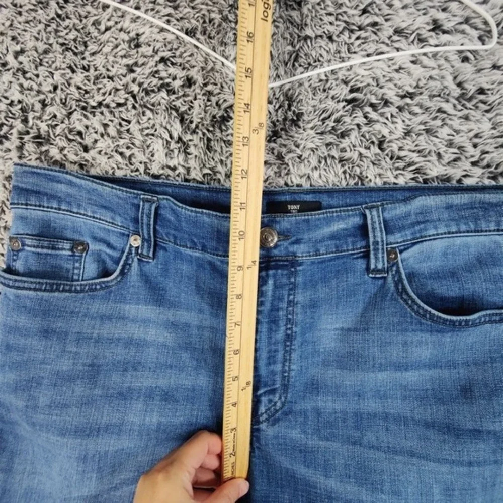 True Religion Mens Y2K Tony TBD Streetwear Skinny Jeans 40 Blue Faded Denim